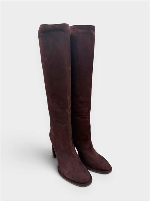 Damen-Lederstiefel IL LACCIO | 2461CAMOSCIOT.MORO
